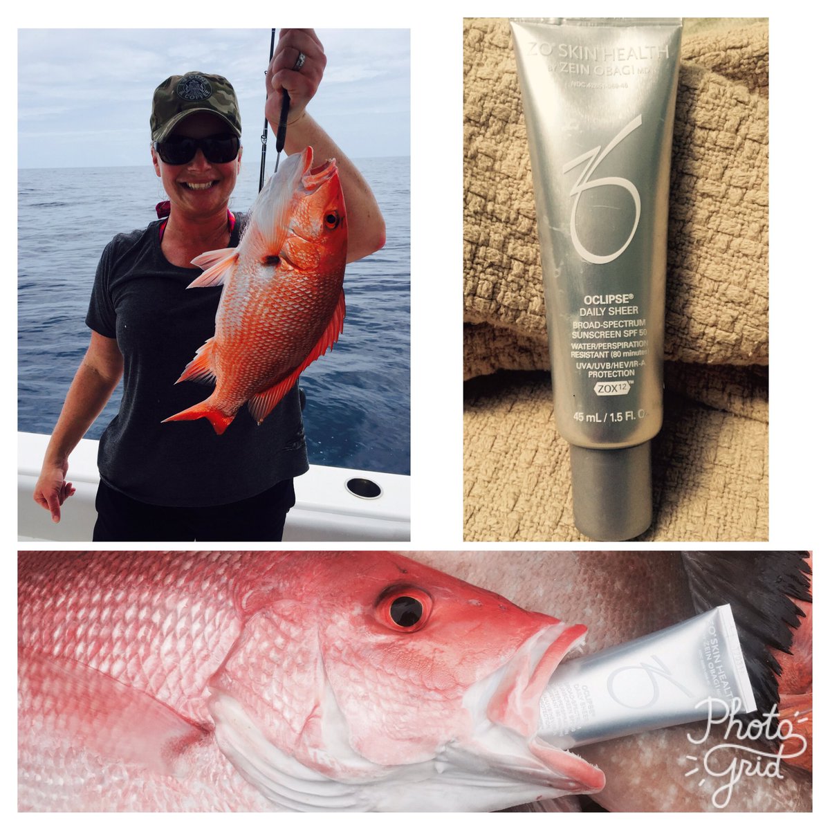 jendermnp's tweet photo. Red snapper season ✔️                   ZO Oclipse Daily Sheer✔️✔️         Skin protected? ✔️#zocrew #zoskinhealth #dermnp  #loveurskin https://t.co/4JJLdwkM7m