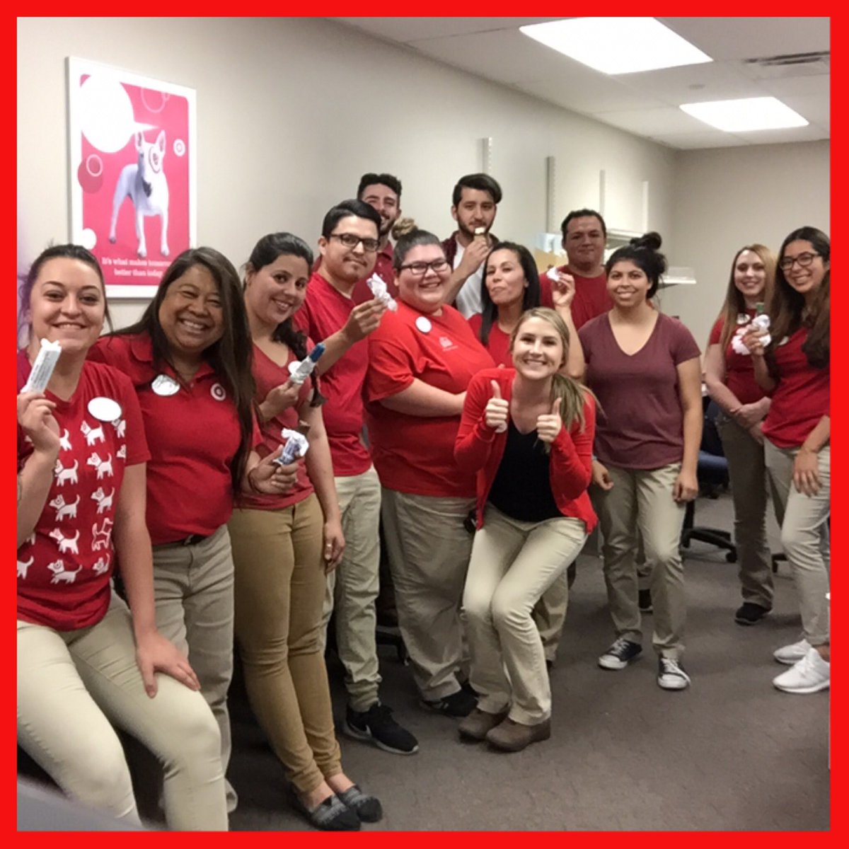 Ice cream party with the closing team to celebrate my 5 year anniversary with Target! 🎯 #WorkSomewhereYou❤️ #T2349