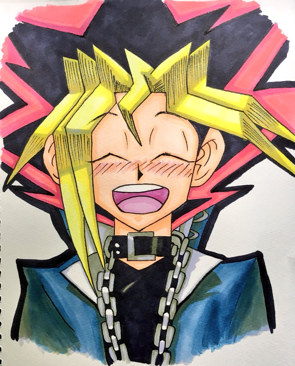 ヨシキ イラスト描き Happy Barth Day 遊戯 イラスト 遊戯王 6月4日 誕生日 武藤遊戯 武藤 遊戯生誕祭 絵描き 絵描きさんと繋がりたい