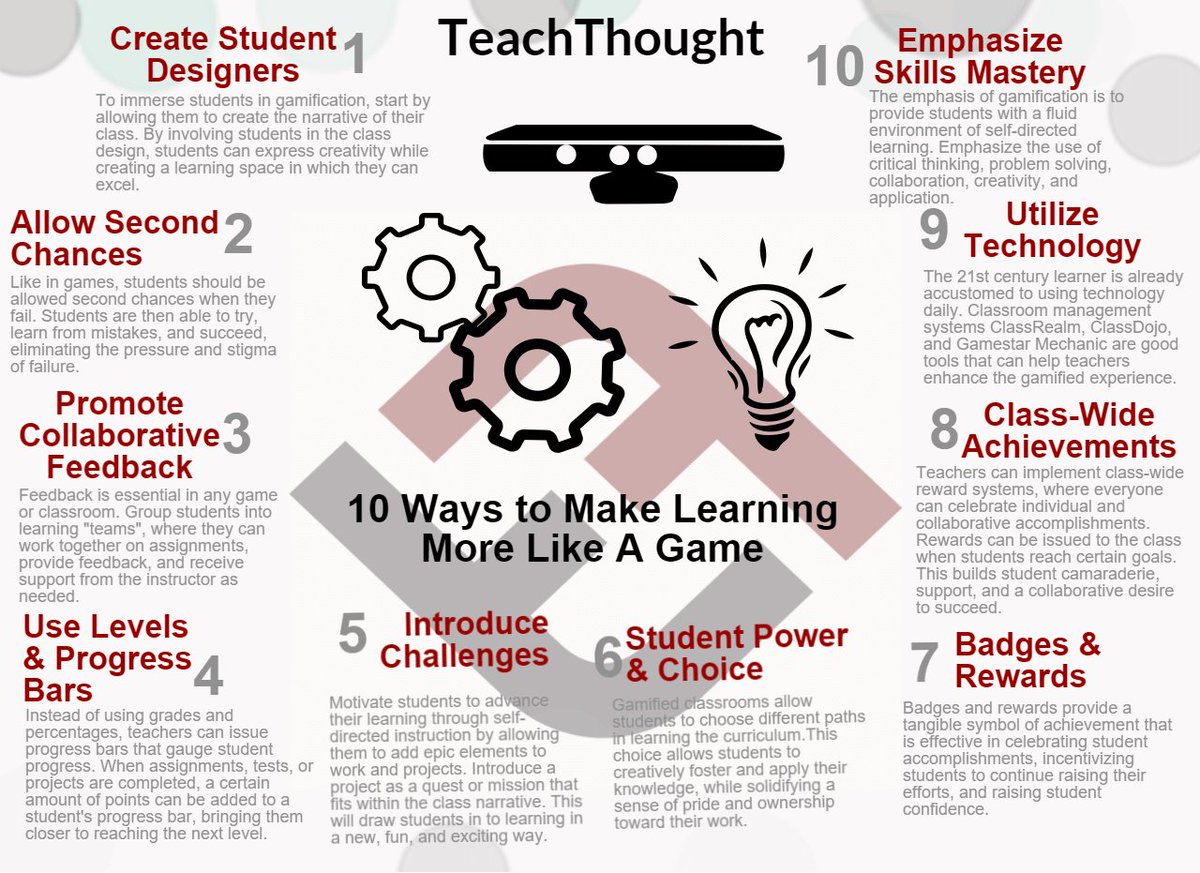 TeachThought's tweet image. Make learning fun: 10 Strategies To Make Learning Feel More Like A Game buff.ly/2rogTt8