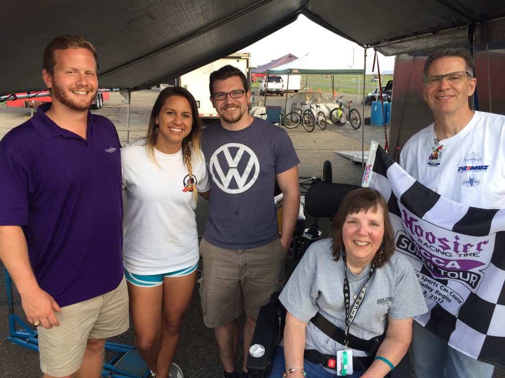 This weekends crew at MidOhio. Great start to the weekend P1 in race 1.