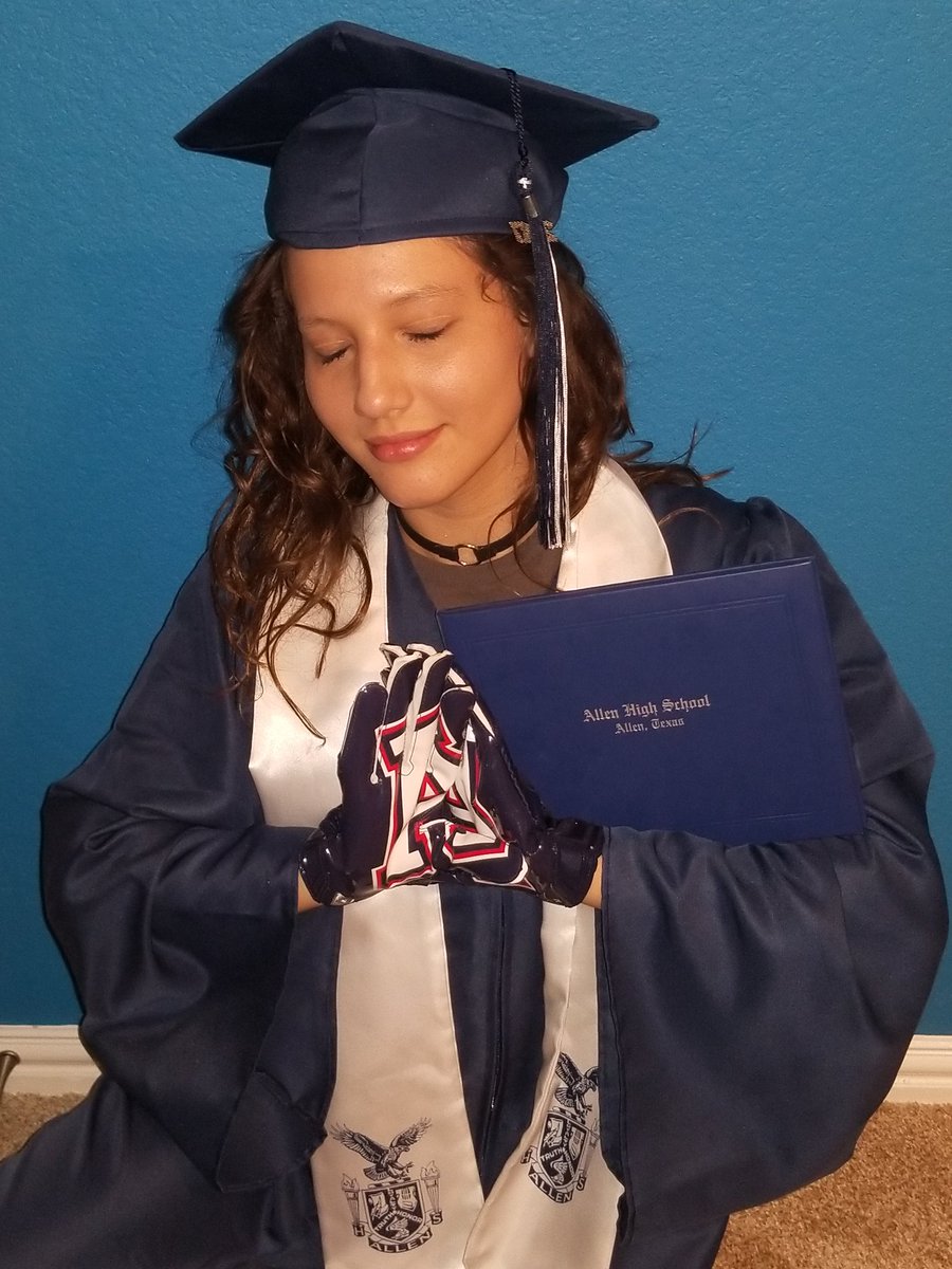BaldingEagle50's tweet photo. The gloves from 2 years ago were used today. She missed not having you there to A-UP with her @KatyISDSupt @mckennakapocsi #sheremembered https://t.co/GadVk2lZao