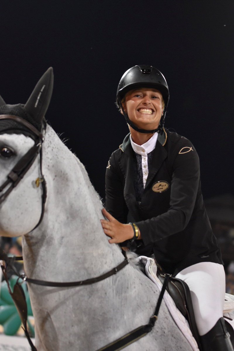 TryonResort's tweet photo. Kristen Vanderveen and Bull Run's Faustino de Tili win the $130,000 Asheville/Greenville BMW Centers' Grand Prix CSI3*! #TryonSNL https://t.co/mDi2zUNb0f