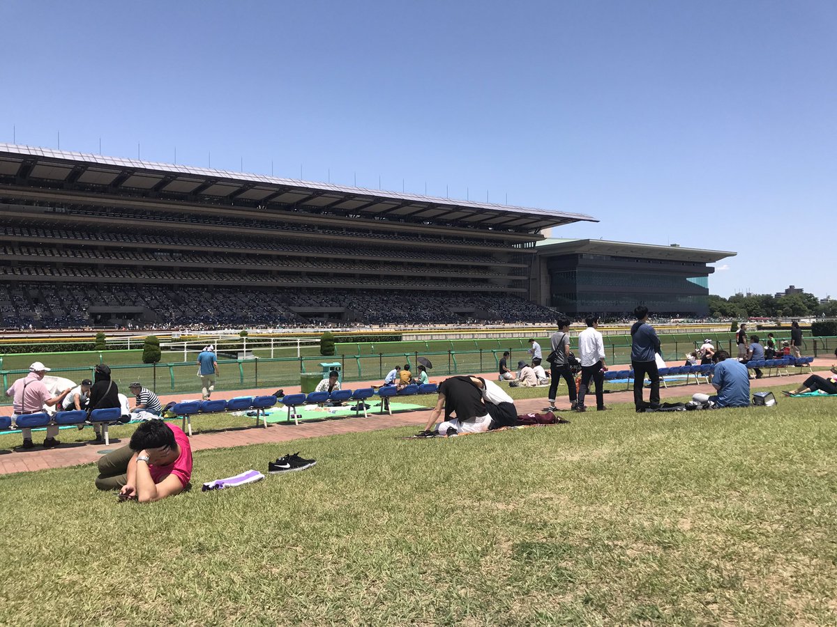 o345y's tweet photo. 競馬場でピクニック https://t.co/xkmj6W3dm6