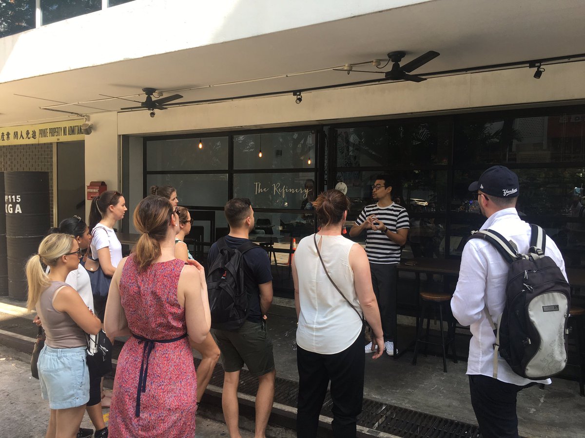 Roaming the streets of Singapore's Jalan Besar with <a href="/AdibJalal/">@Adib@urbanists.social</a> of Shophouse + Co this morning <a href="/ULI_YLG_AUS/">ULI YLG Australia</a> #uliapsummit