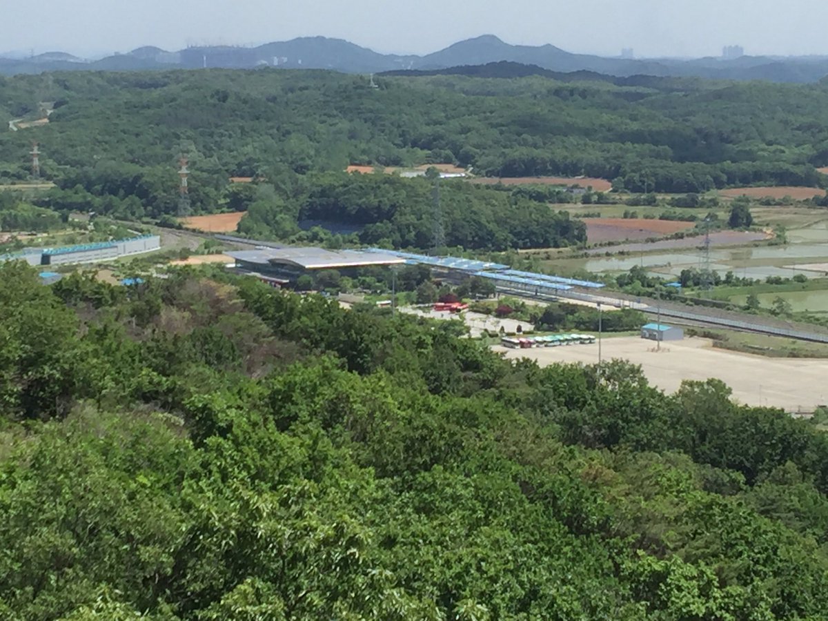 What a difference two Miles can make  dictatorship or democracy  DMZ Korea