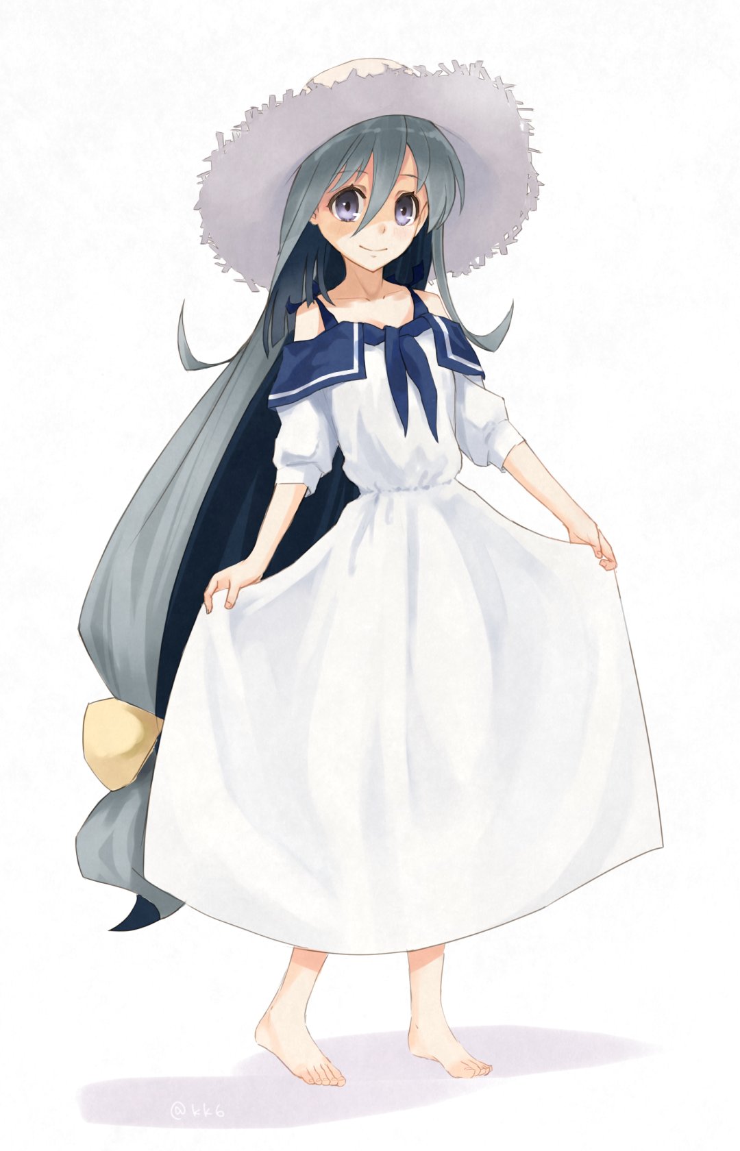 あしやひろ 肩出しセーラー襟ワンピースの清霜描けましたー T Co Dhhgpvuhnv Twitter