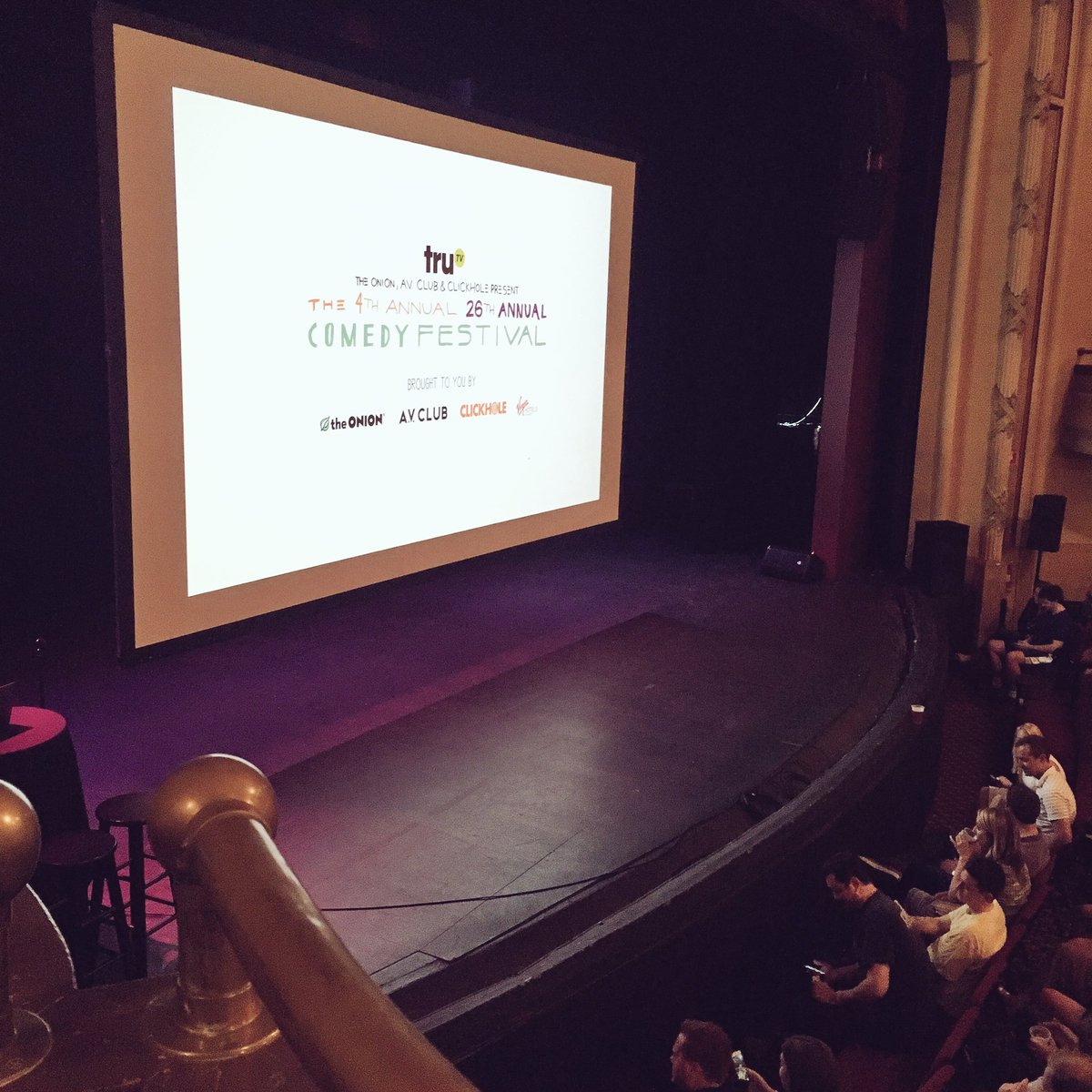 meg_brett's tweet photo. Ready for @nathanfielder at the #26comedy Fest. https://t.co/MpyUigB3u2
