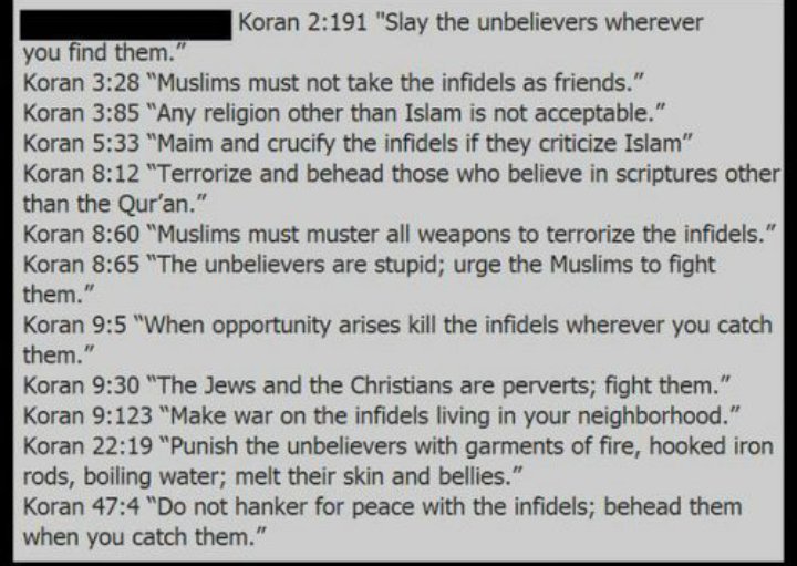 KeithLay6's tweet photo. @Tabziishah @LibertySeeds In fact muslims are supposed to increase their terrorist activities during ramadan. Read Koran 9:5 https://t.co/TwXEBkFapV