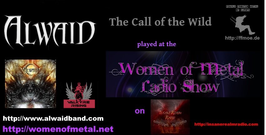 BeNeF666's tweet photo. #TheCallOfTheWild by @alwaidband played at @WomenofMetal on @InsaneRealmRdio #femalefrontedmetal #metal #firstairplay @FFMoEurope https://t.co/ROlwwZEfwS