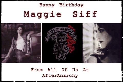 Happy Birthday to the beautiful Maggie Siff. Wishing her of happy smiles today. 