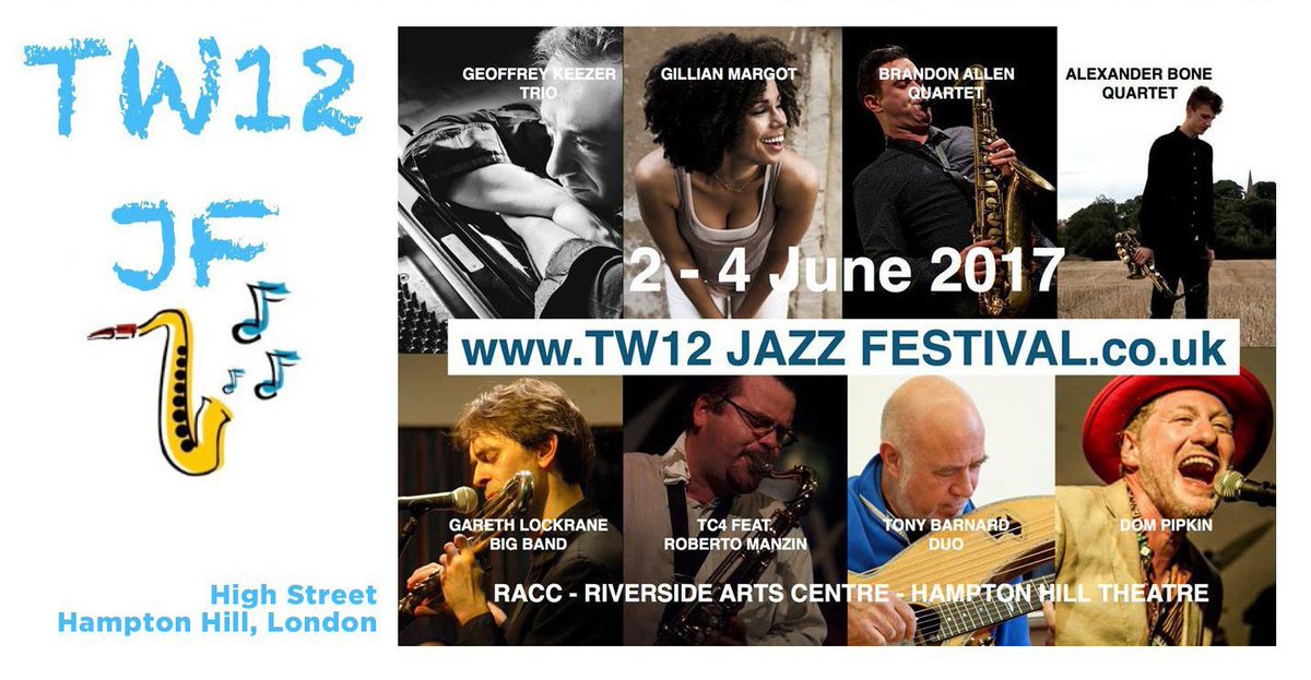 jazzsharing's tweet photo. →@TW12JazzF 2017 #London
the5th #TW12JazzFestival
till JUNE4
Program:
→https://t.co/tlz9xz97WO 
→https://t.co/gcC141GMuS https://t.co/cCcBFZTxoo