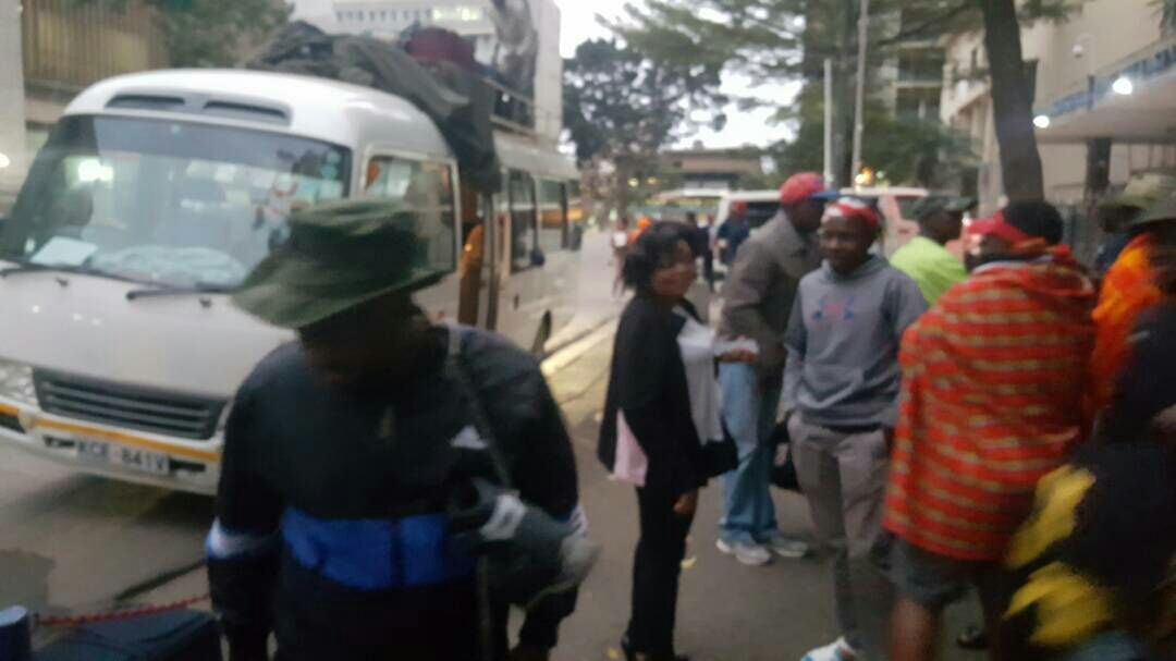 CBKKenya's tweet photo. CBK staff prepare to leave for #KilimanjaroChallenge
#CBKGiveBack #RoofofAfrica #ClimbforKizito https://t.co/rCFZ7QS8KV