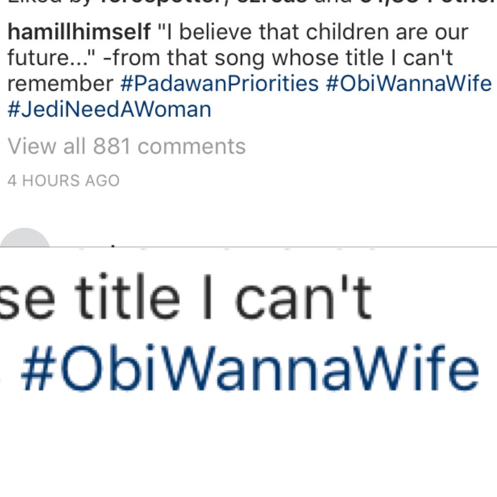 OliviaKenobi's tweet photo. "#PadawanPriorities" hmm, sounds a lot like the time on Mandalore... and "#ObiWannaWife" I wonder who that would be @gravyvoice @JATactor https://t.co/0FrKRcoGQn