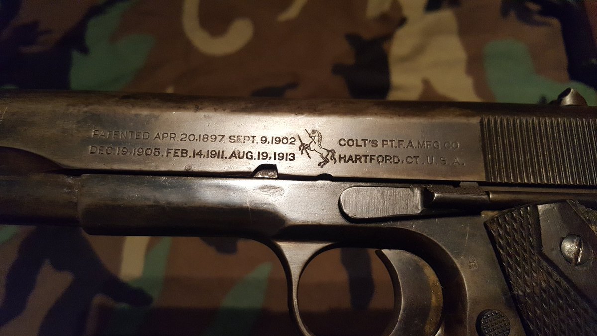 WW2_Collection_'s tweet image. The only thing better than one 1911 is two! Check out my 1918 Colt 1911 and 1914 Springfield Armory 1911 that they only made 30,000 of!