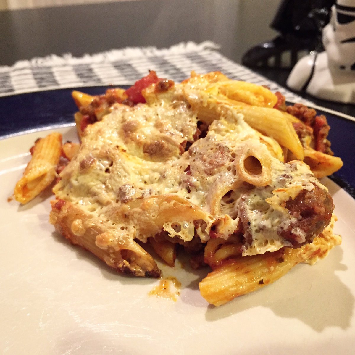 My ziti looks like Pizza the Hutt. #cooking #italian #recipes #spaceballs