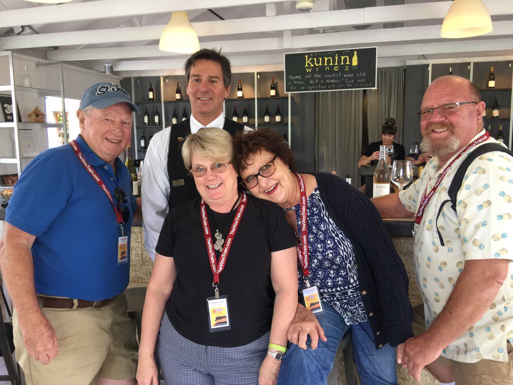 mlthurston's tweet photo. Having a wonderful time winetasting in Santa Barbara. Yeah Good friends and good wine. #Vino Train https://t.co/l950CwPlgA