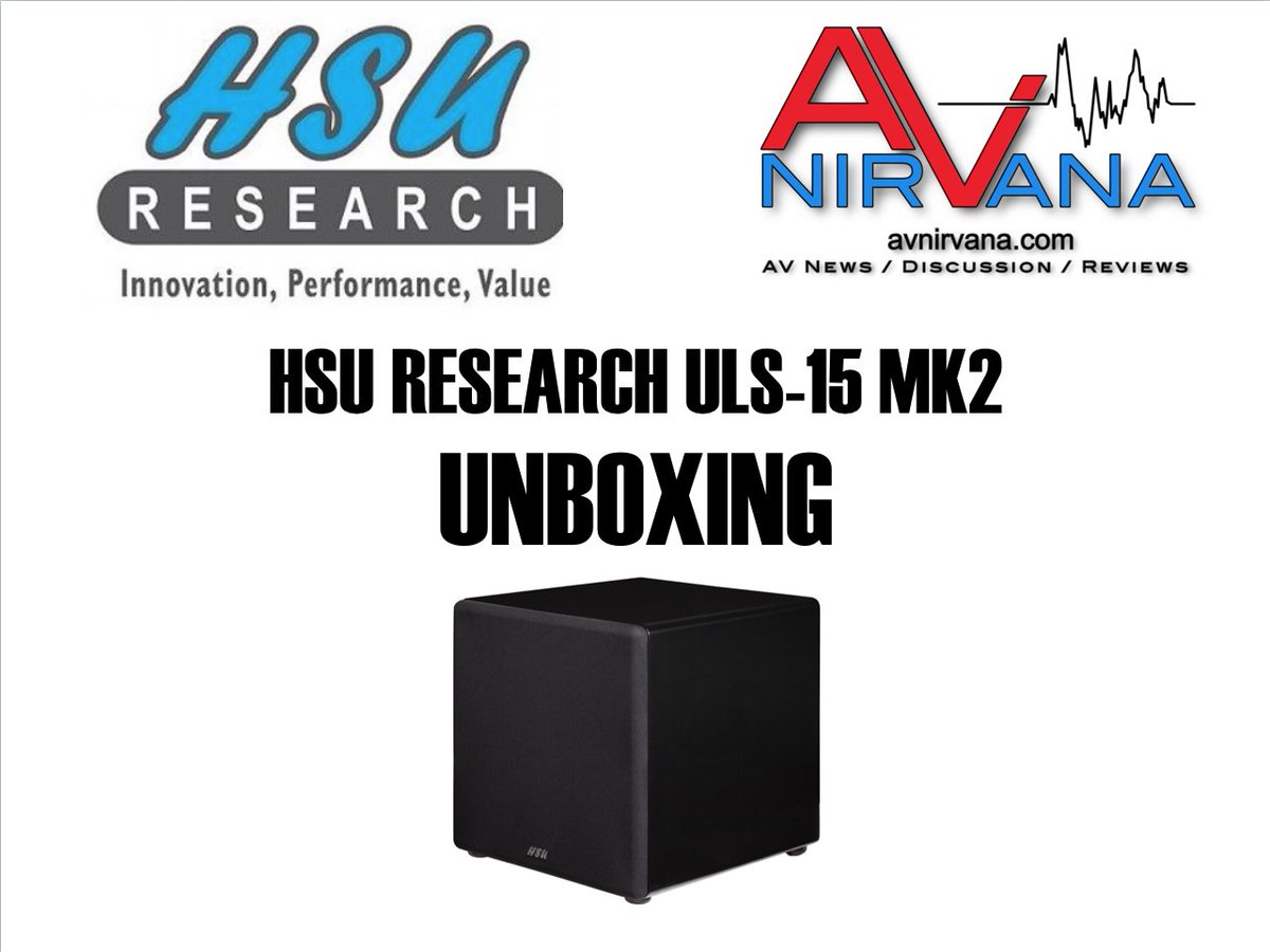 See @HsuResearch gorgeous ULS-15 MK2 Subwoofer get unboxed!https://www.yout...