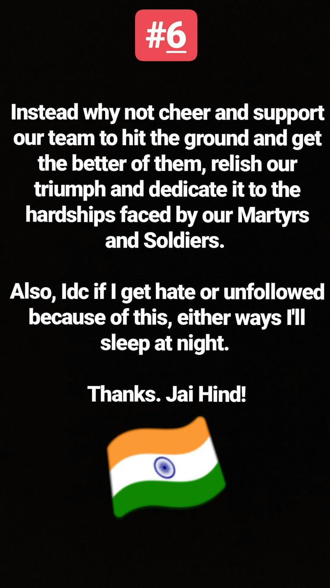 TripathiPrizmi's tweet photo. This is why it shouldn't matter! Part 2
#WhyPlayPak #INDvPAK #BoycottPakMatch https://t.co/L7qKsyXP1z