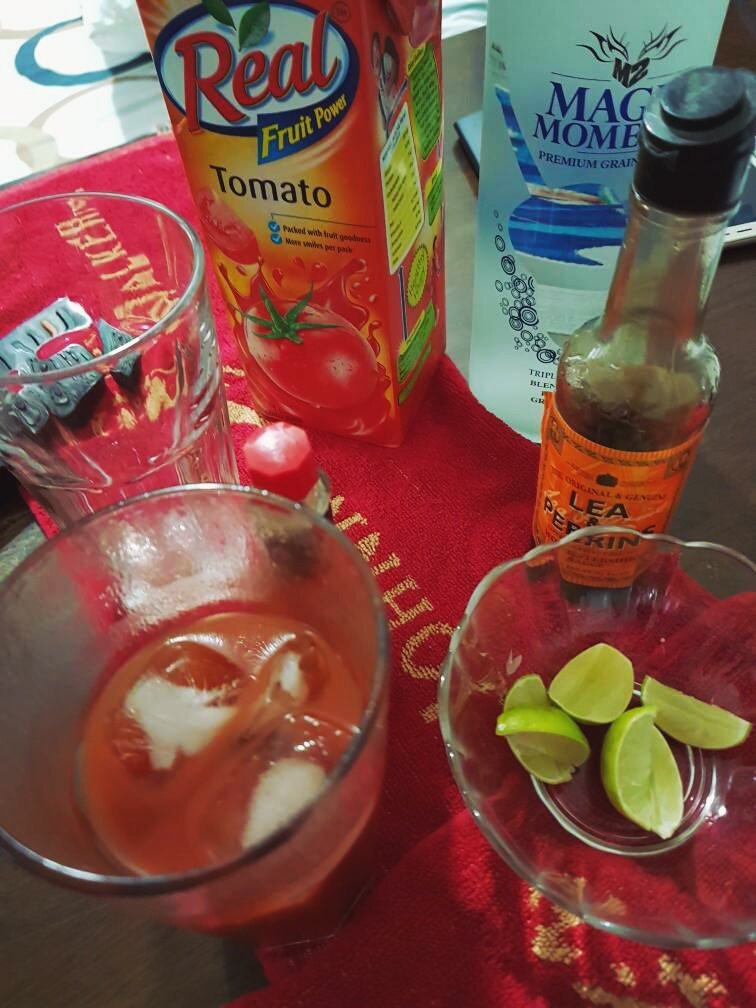 Bloody Mary #cocktails.. Ready for the match!! #IndvPak #CT17 #Sunday #Cricket #India #Cheers