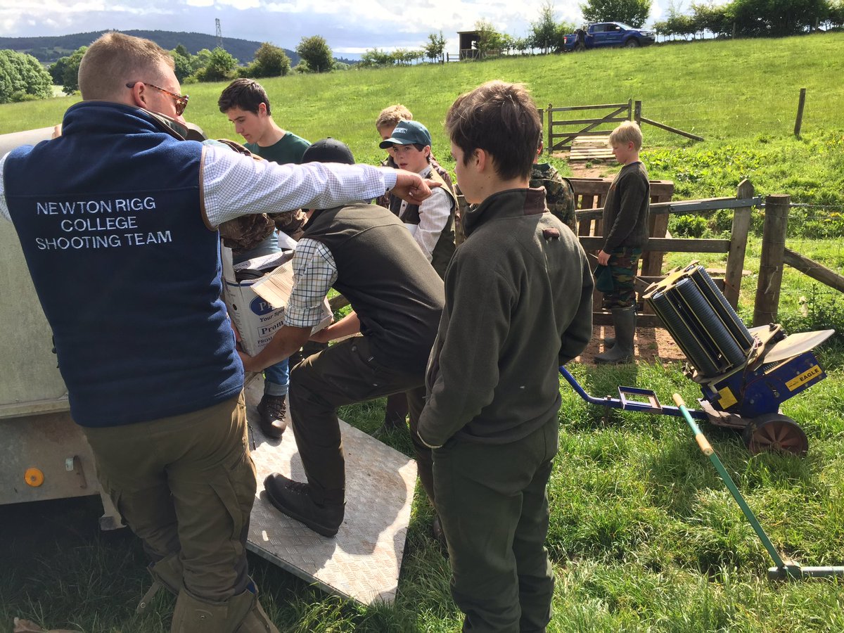 Gamekeeping weekend @NewtonRigg support by @BASCNorth, duck nest tubes yesterday, clays today, #conservation #safeshooting #nextgeneration