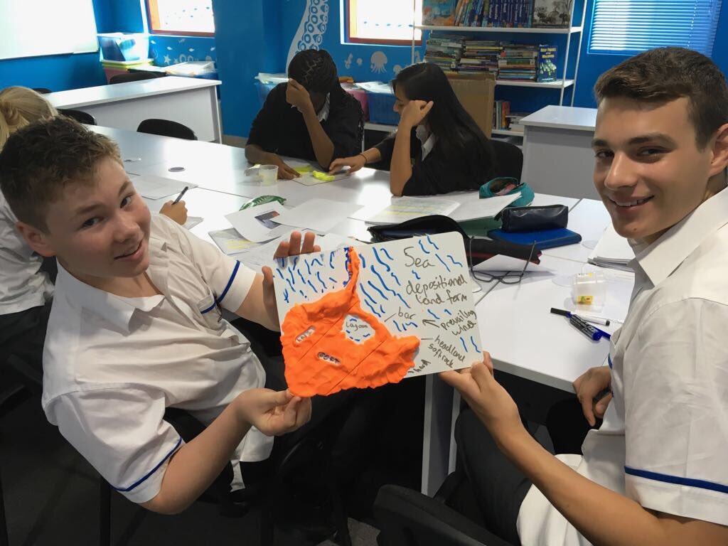 DESCGeography's tweet photo. Year 10s creating #erosional and #depositional features out of #plasticine as part of their studies on #coasts https://t.co/Bgk28cfFrJ