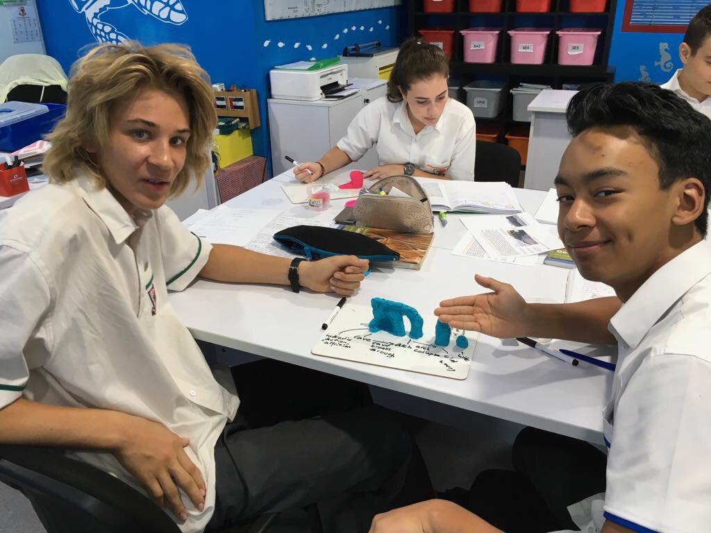 DESCGeography's tweet photo. Year 10s creating #erosional and #depositional features out of #plasticine as part of their studies on #coasts https://t.co/Bgk28cfFrJ