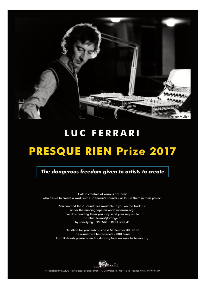 presquerien_ja's tweet photo. 大学にPrix Presque Rien（プレスク・リヤン賞）2017のポスターがまったく貼ってないなんて、ちょっと考えられないんだけれど……。 https://t.co/WwcqTfYxUa