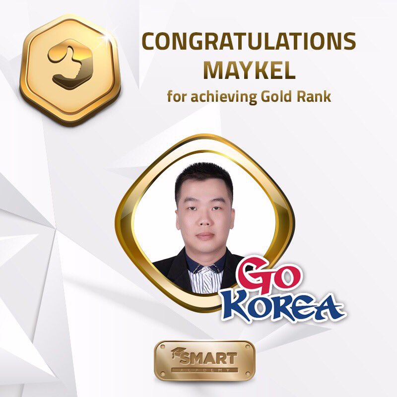 SmartInPays's tweet photo. SIP New Rank Continues
For achieving Gold Rank (Korea Trip Achiever) Mr. Maykel (Mantan Karyawan) #KoreaTripAchiever #SIPGold https://t.co/BiKtUqB7sg