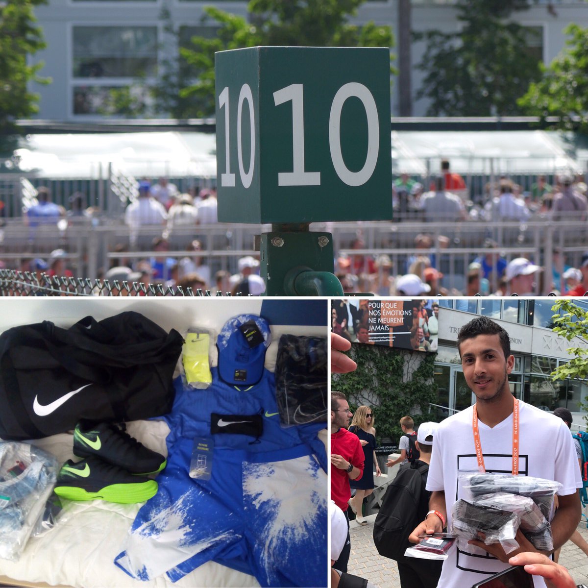 rayaneroumane's tweet photo. Aujourd'hui, je fais mon premier match officiel à @rolandgarros sur le Court 10 🎾 #RG17Junior . J'espère que vous viendrez nombreux 🔥👏🏽 https://t.co/AlsLY4HrW7