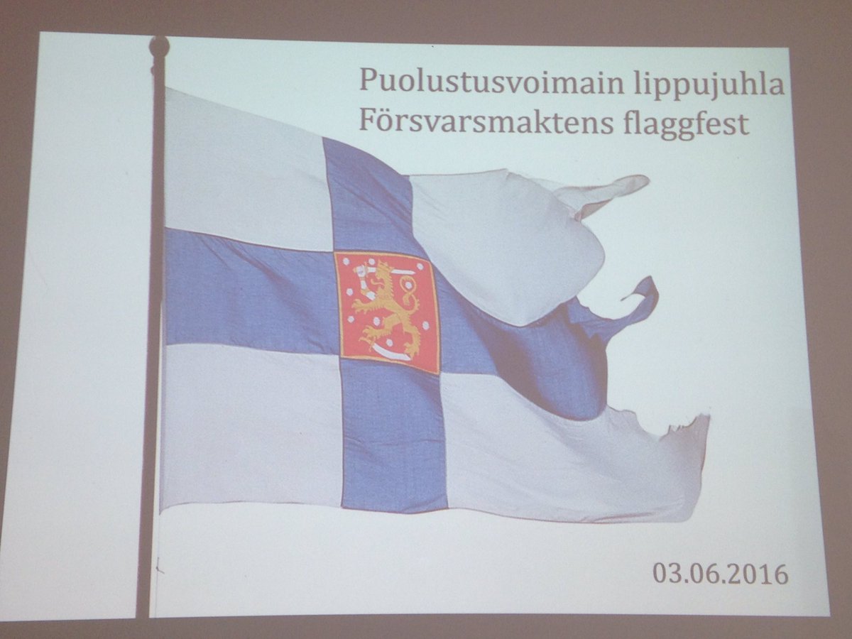 MikaelFrisell's tweet photo. Idag uppmärksammar vi finska Försvarsmaktens #flaggfest. Grattis från #I19 till finska vännerna i #Sodankylä o #Kajaani! #svfm #säkpol #FISE https://t.co/7HqloNZyVF