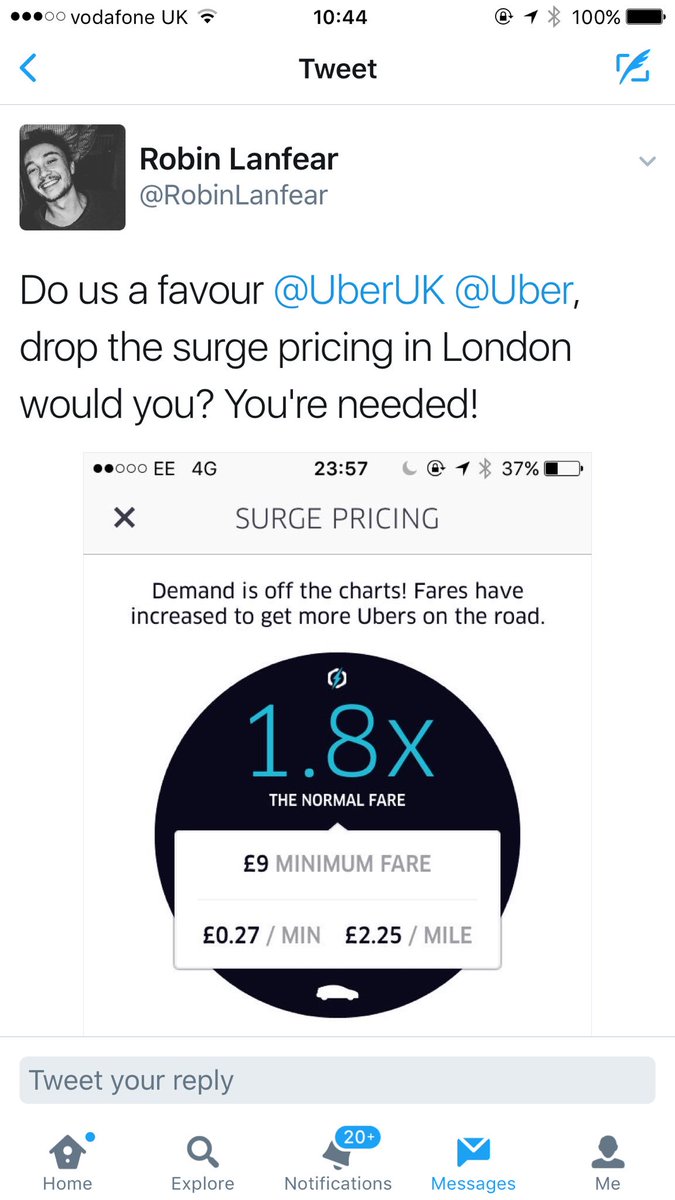 TheLTDA's tweet photo. London attacked and Uber launch surge pricing ! https://t.co/sMVM6MN7zH
