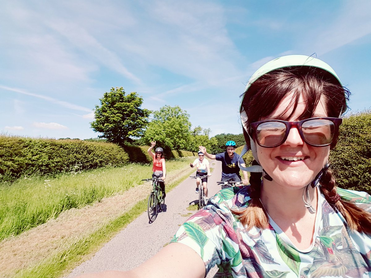 belhewitt's tweet photo. Fantastic sunny weekend cycling the #Yorkshire Wolds with the @mapaction  crew! https://t.co/Oiy7TctRrU