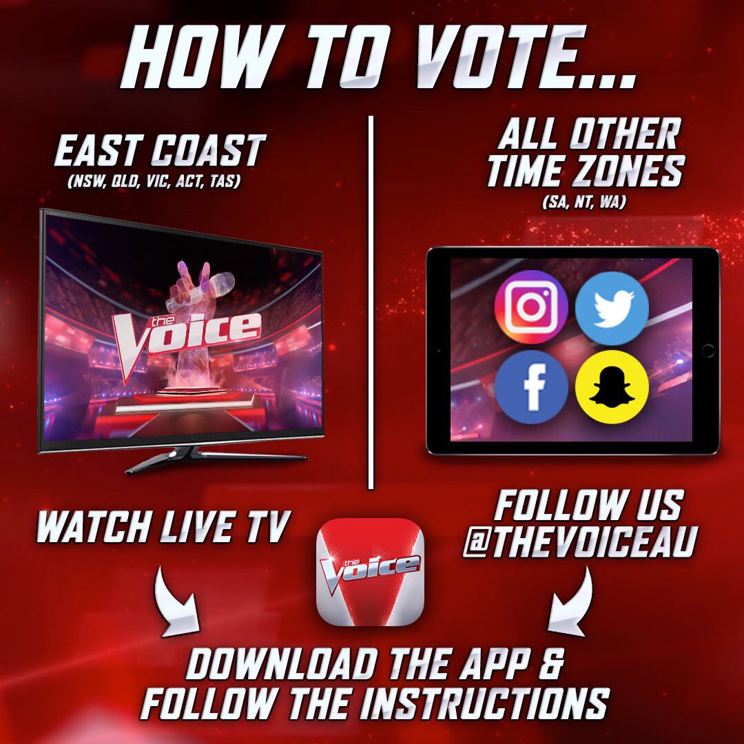 The big day has arrived! Live shows on <a href="/TheVoiceAU/">The Voice Australia</a> tonight! Get on board and give me a vote or two! Here's how 👇🏻#TeamSeal