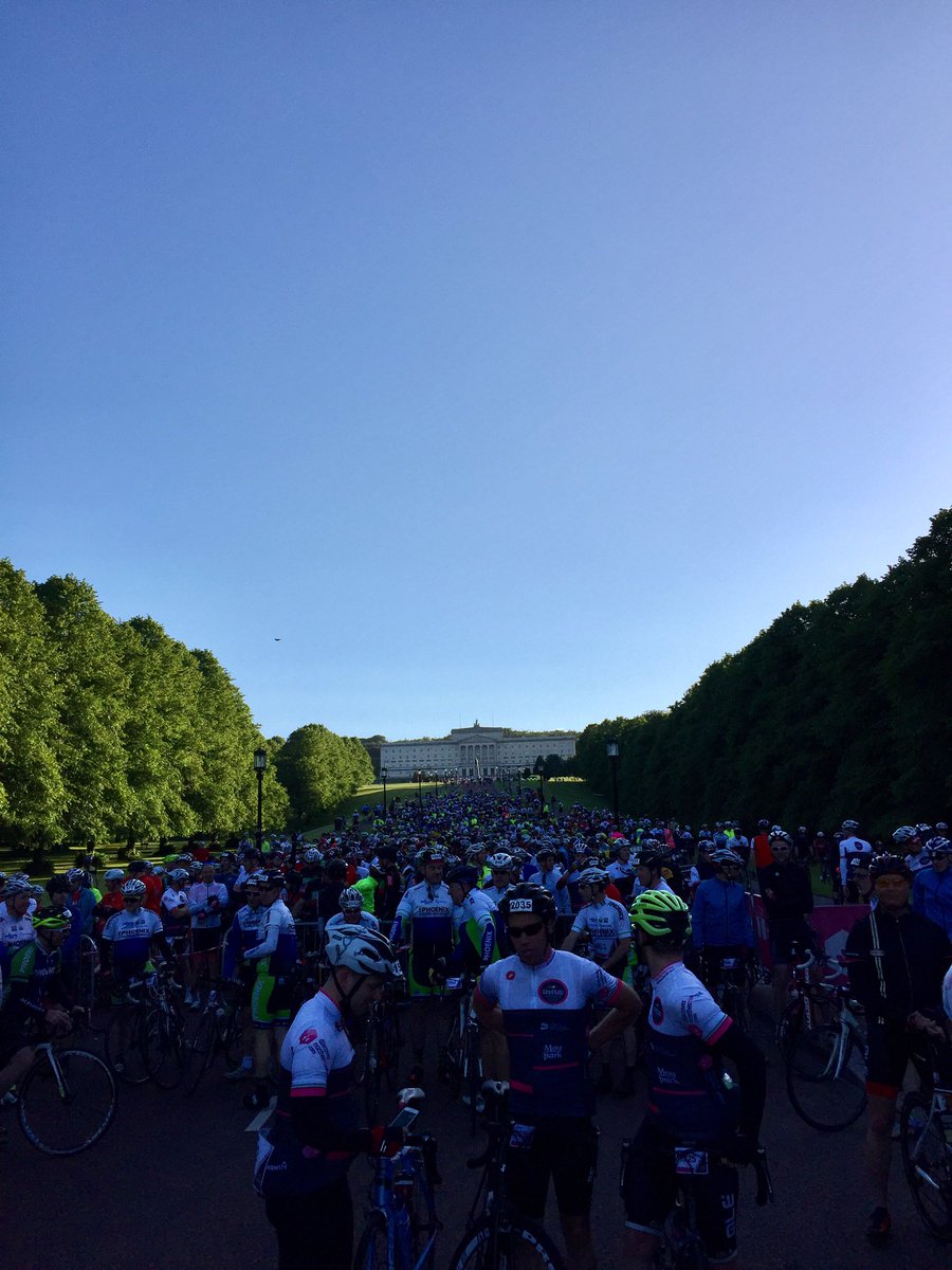 5000 cyclists at Stormont. Can only be the #granfondo