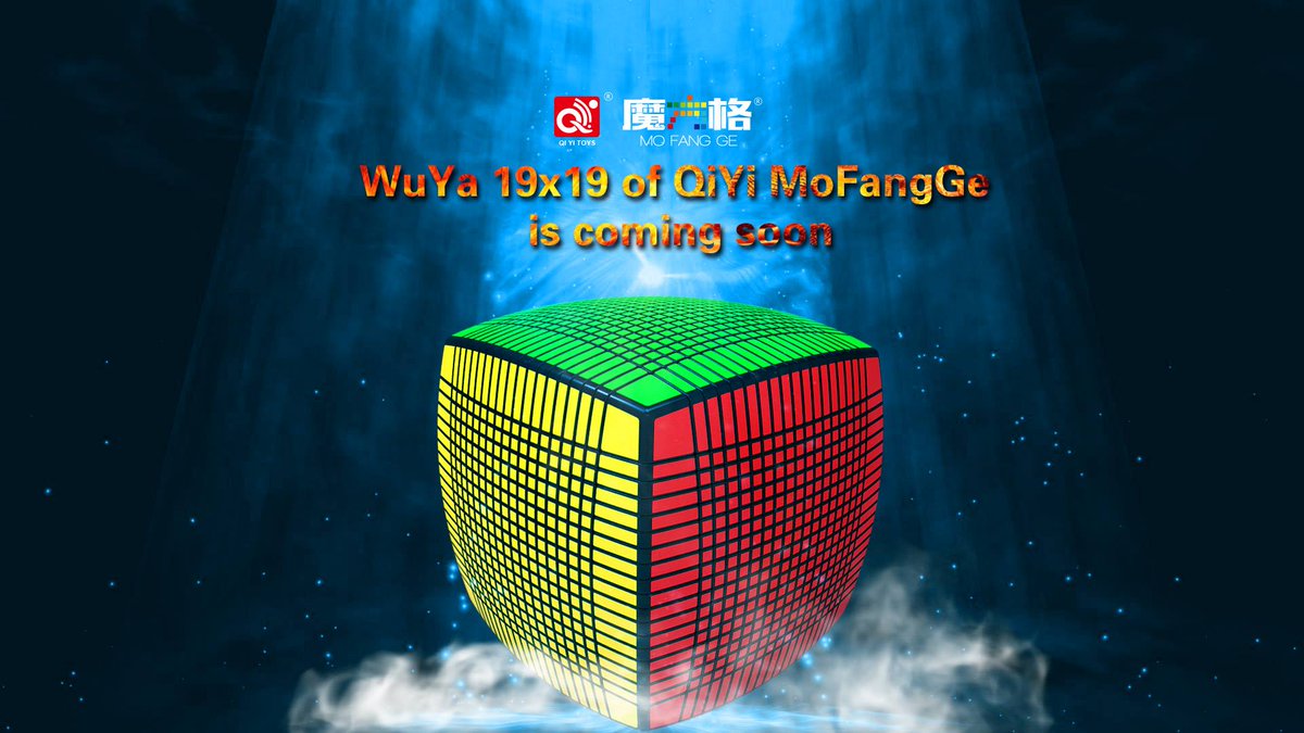QiyiCube's tweet photo. WuYa 19x19 of QiYi MoFangGe 
We always try to make a big cube.But,yes, this time we are challenging to make a big cube which is a giant cube https://t.co/2gJxOAIQEt