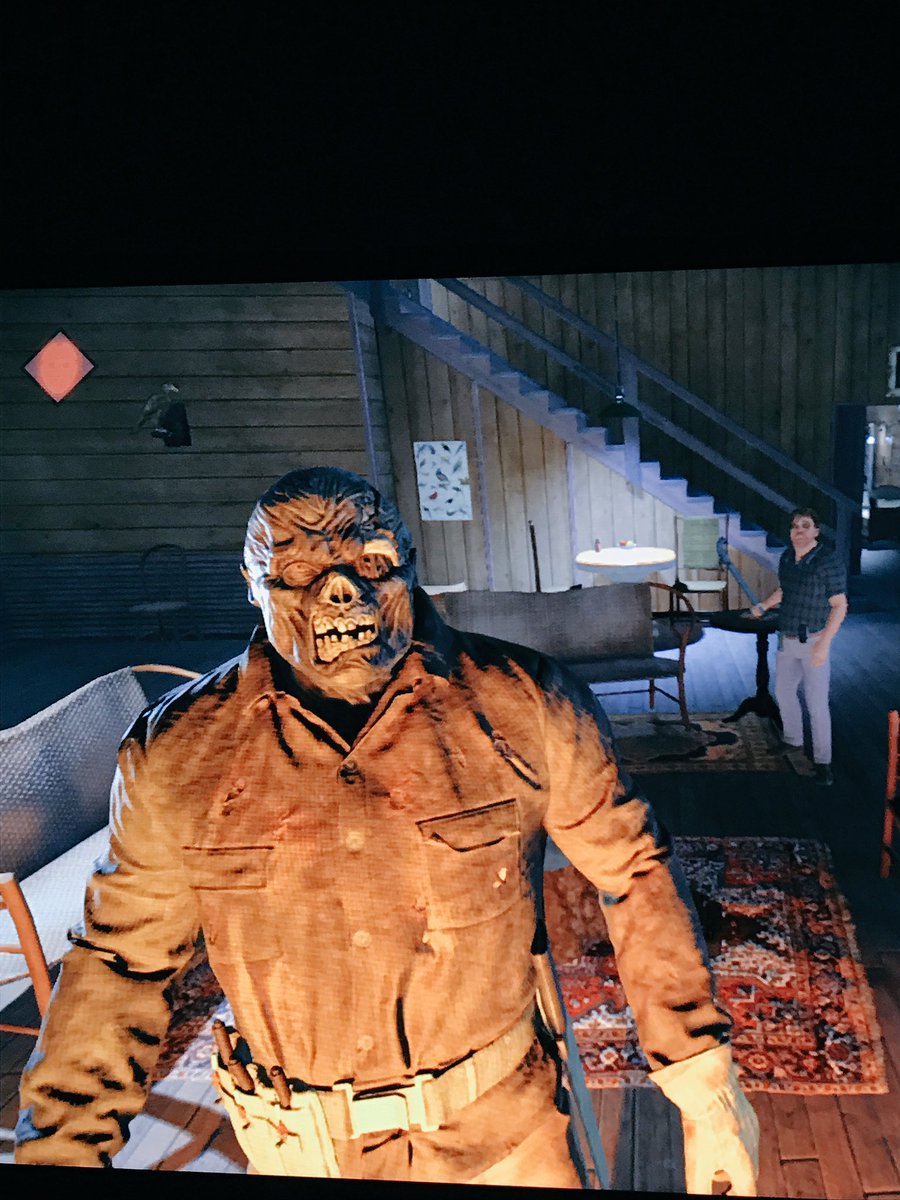 HumanClay96's tweet photo. @Friday13thGame I can say this did not end well for MR La'Choppa! 😉 love the game @Rontao13 @weskeltner @Randygbk #GetToLa'Choppa!!! https://t.co/FFd8QS5p4z