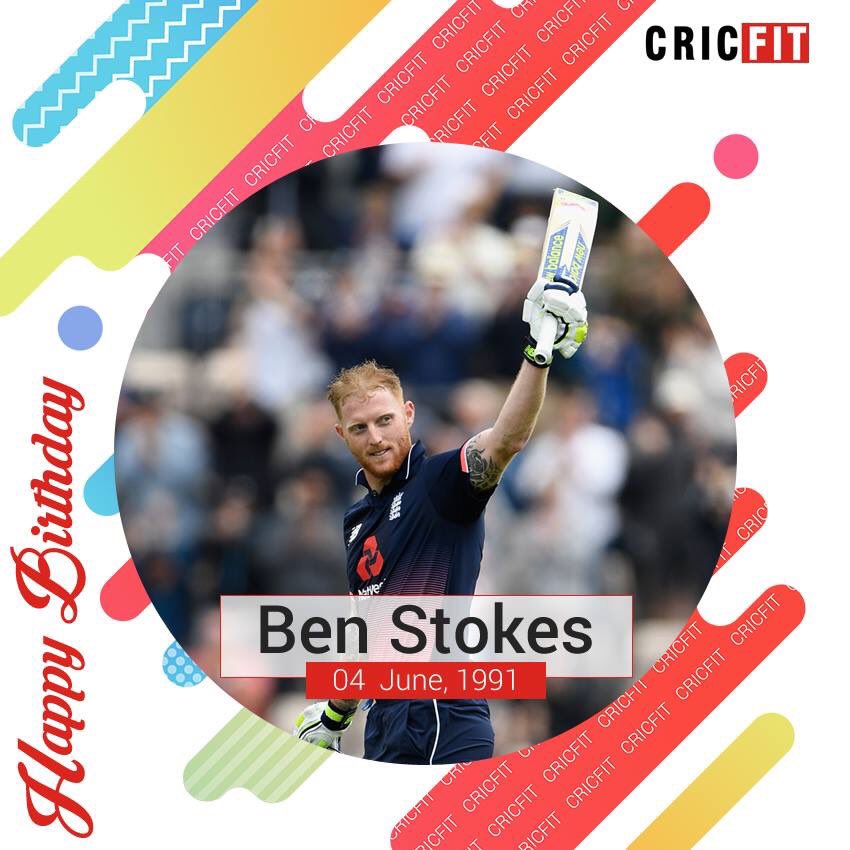 Cricfit Wishes Ben Stokes a Very Happy Birthday! 