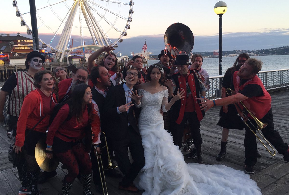 deaDMCBand's tweet photo. Making memories that last a lifetime (even if that life is cut short by a visit from us) @HONKFestWest https://t.co/Z0DEYLugsu