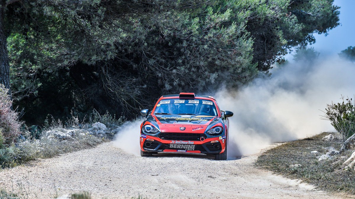 TeamAbarth's tweet photo. A weekend of sun, sea and performance. #Abarth124rally stars at the #50rallysalento. https://t.co/Uv7qJm0hKw