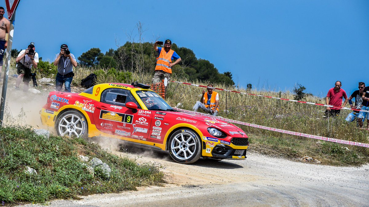 TeamAbarth's tweet photo. A weekend of sun, sea and performance. #Abarth124rally stars at the #50rallysalento. https://t.co/Uv7qJm0hKw