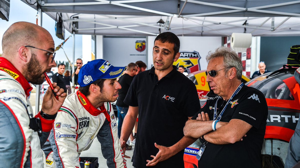 TeamAbarth's tweet photo. A weekend of sun, sea and performance. #Abarth124rally stars at the #50rallysalento. https://t.co/Uv7qJm0hKw