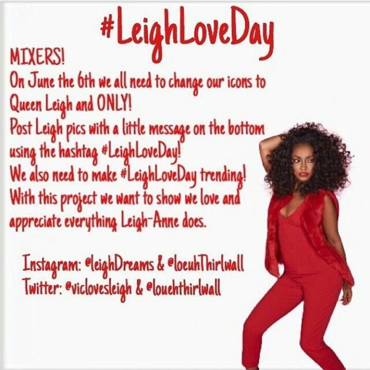 Brown_and_Soft's tweet photo. Let's do this for our queen.
#LeighLoveDay
#LeighAnneBDay https://t.co/8ulGwdR8Mt