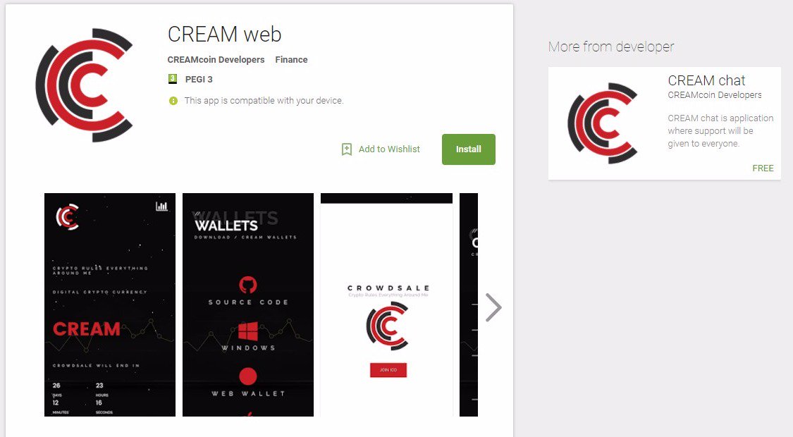 creamcoin's tweet image. CREAMcoin - Android CRM applications on Playstore, stay in touch w CREAMteam, no ads completely free!
#bitcoin #cryptocurrency #blockchain