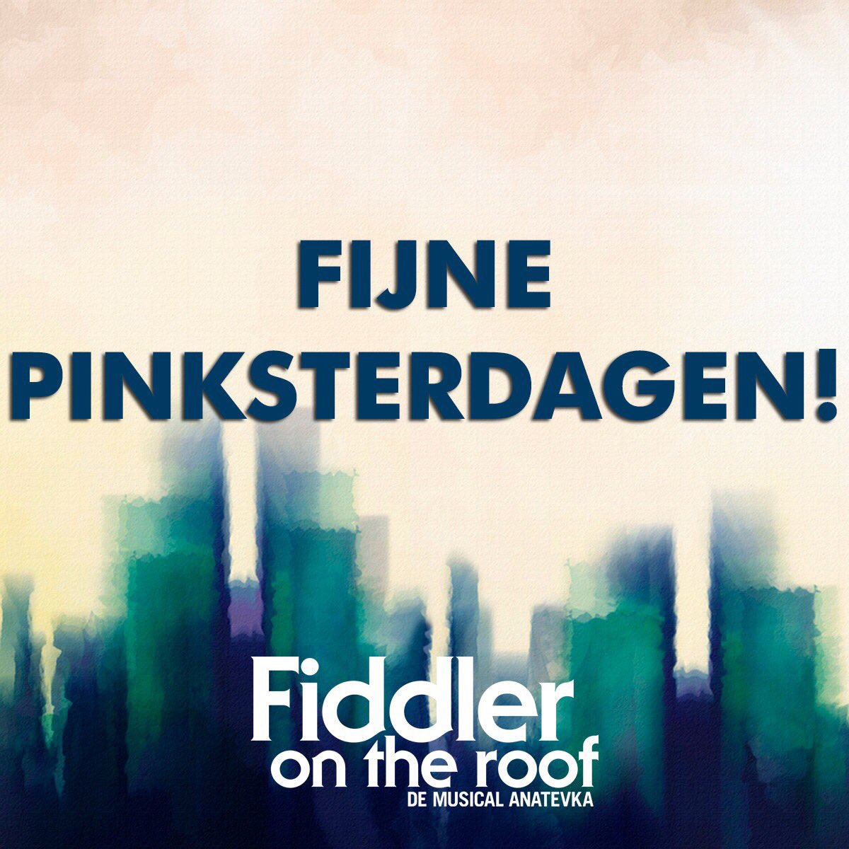 Fiddler_NL's tweet image. Wij wensen iedereen hele fijne Pinksterdagen toe! #FiddlertheMusical