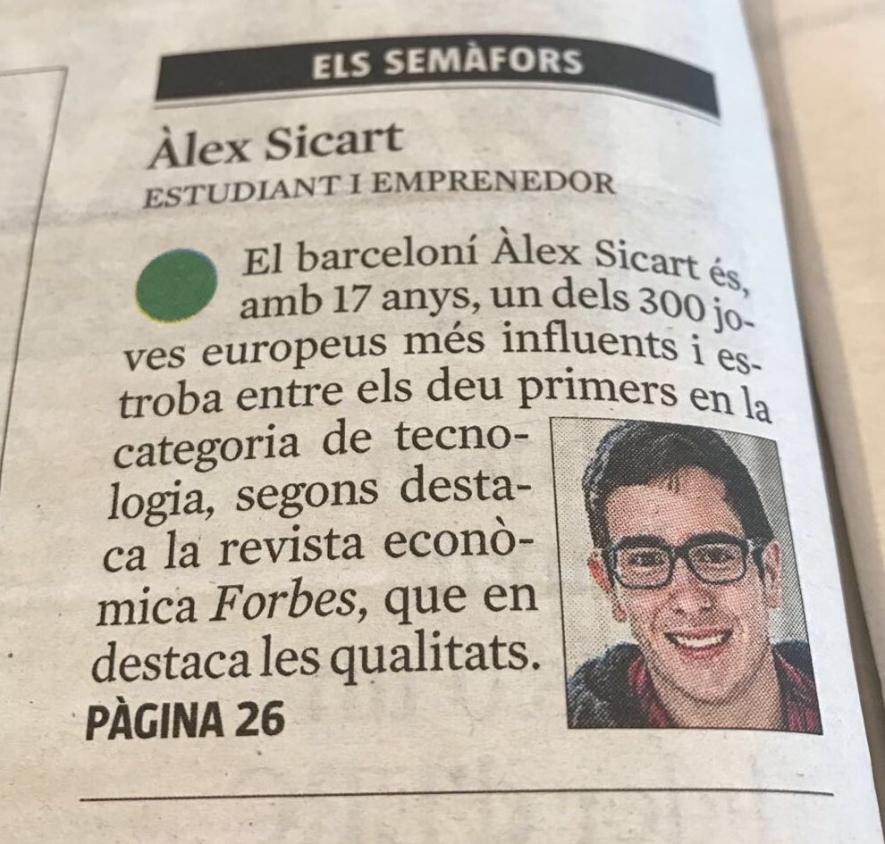 alexsicart's tweet image. Los #emprendedores que fundaron #studentmanager 3 años después aparecen en el semáforo verde de la @LaVanguardia