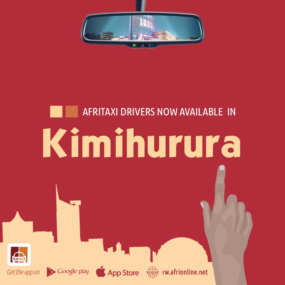 Everywhere you are in #Kigali you can get your #cab easily with <a href="/afritaxi_rw/">Afritaxi Rwanda</a> #OutAndAboutRw  #RwOT