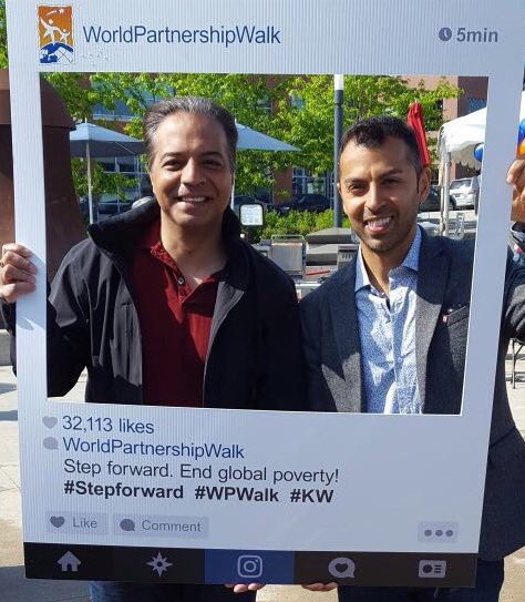 AlexFatehali's tweet photo. @WPWalk150 KW is getting started with  @RajSainiMP, @MarwanTabbaraMP. Sun is out, perfect day to end global poverty. See you at Waterloo Sq https://t.co/LAB7w00DKF