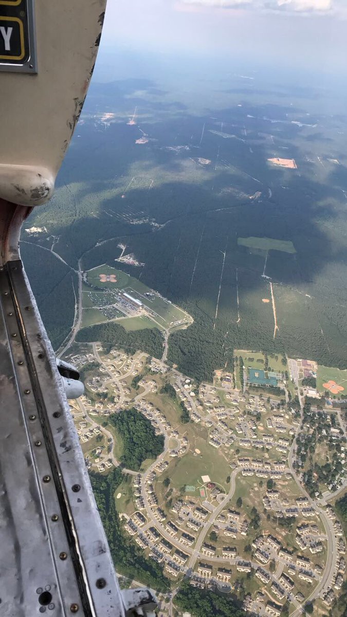 What the <a href="/FortJackson100/">FJ Centennial</a> #centennialcelebration looked like from #upintheair and we were continuing to increase elevation! <a href="/ArmyGK/">Army Golden Knights</a> <a href="/wachfox/">WACH FOX</a>