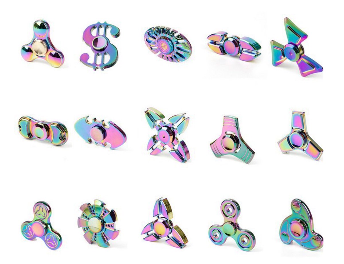 Roc091's tweet photo. #promoproducts #handspinner #stressrelease 
#funpromo #toys #gadget #funitems #handspinners #fidgetspinners
Updated New Rainbow Designs 🤗 https://t.co/YkqdFM2q0u